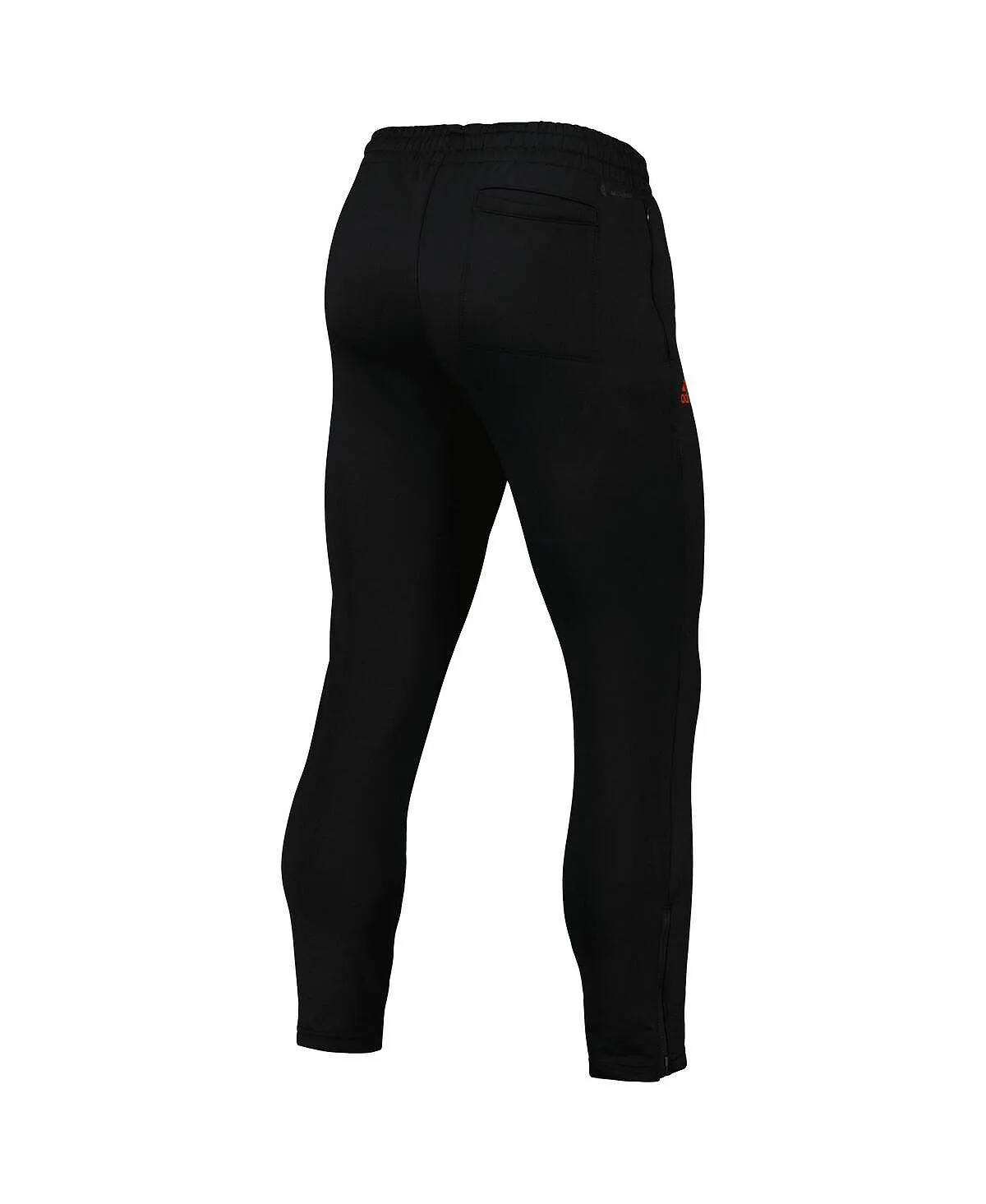 adidas miami hurricanes aeroready mens black tapered trousers, black