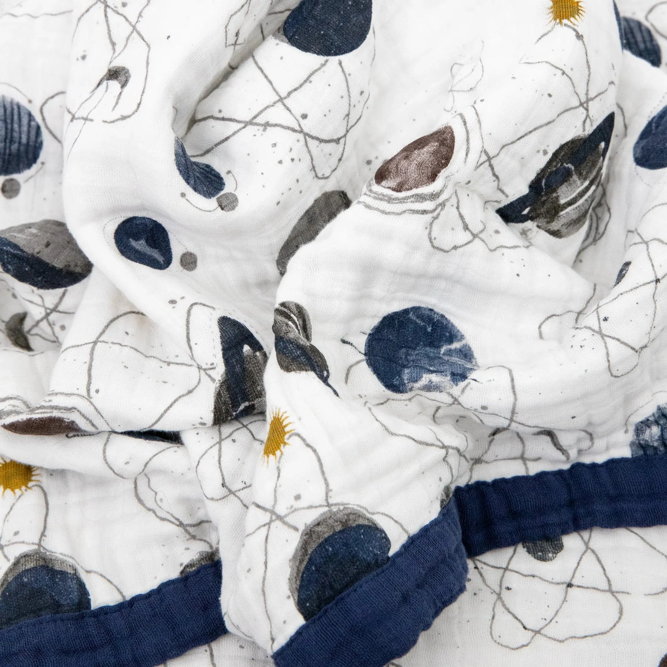 Big Kid Cotton Muslin Quilt - Planetary