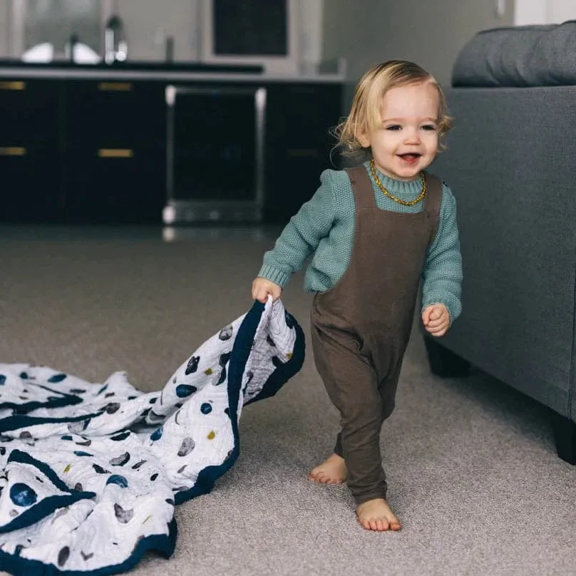 Big Kid Cotton Muslin Quilt - Planetary