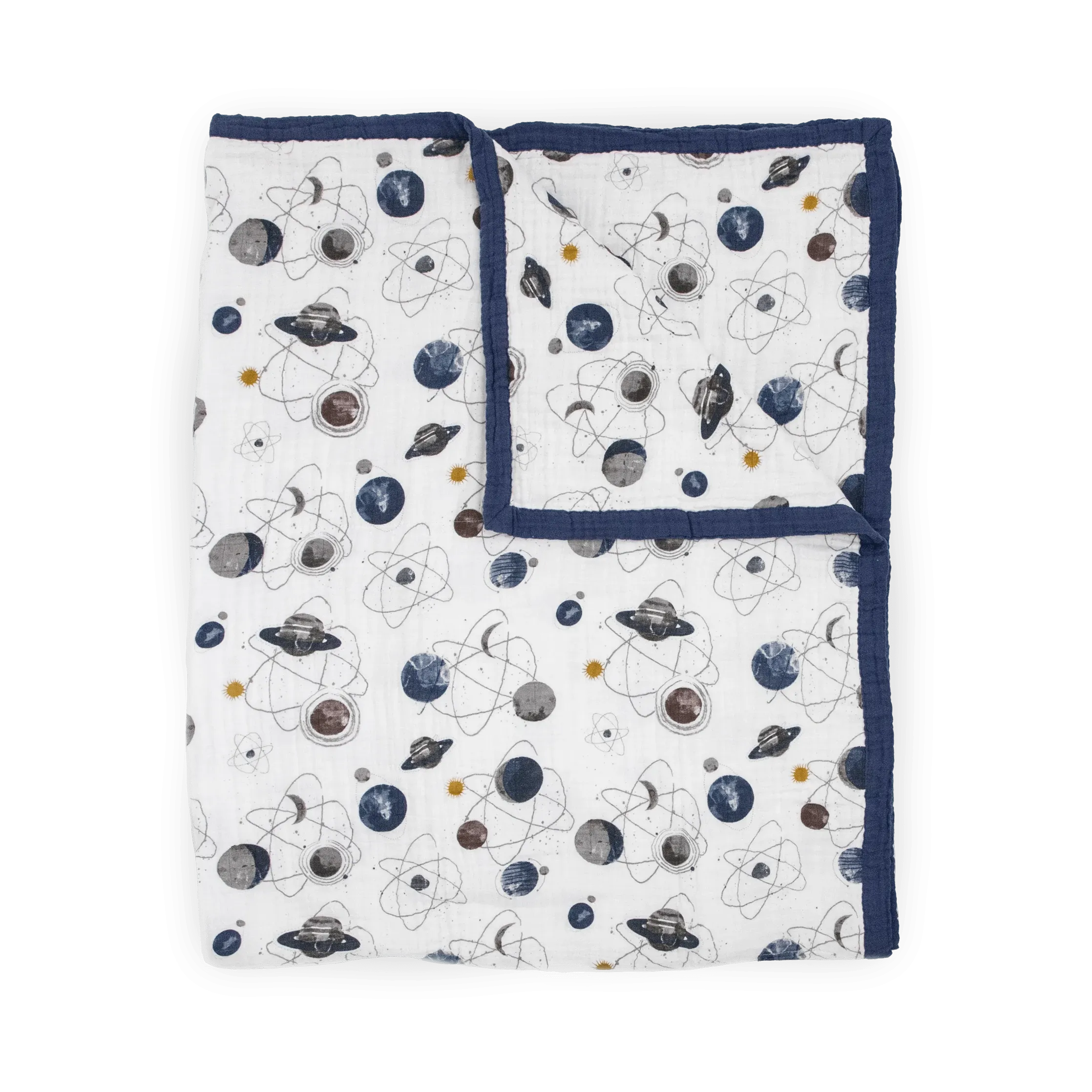 Big Kid Cotton Muslin Quilt - Planetary