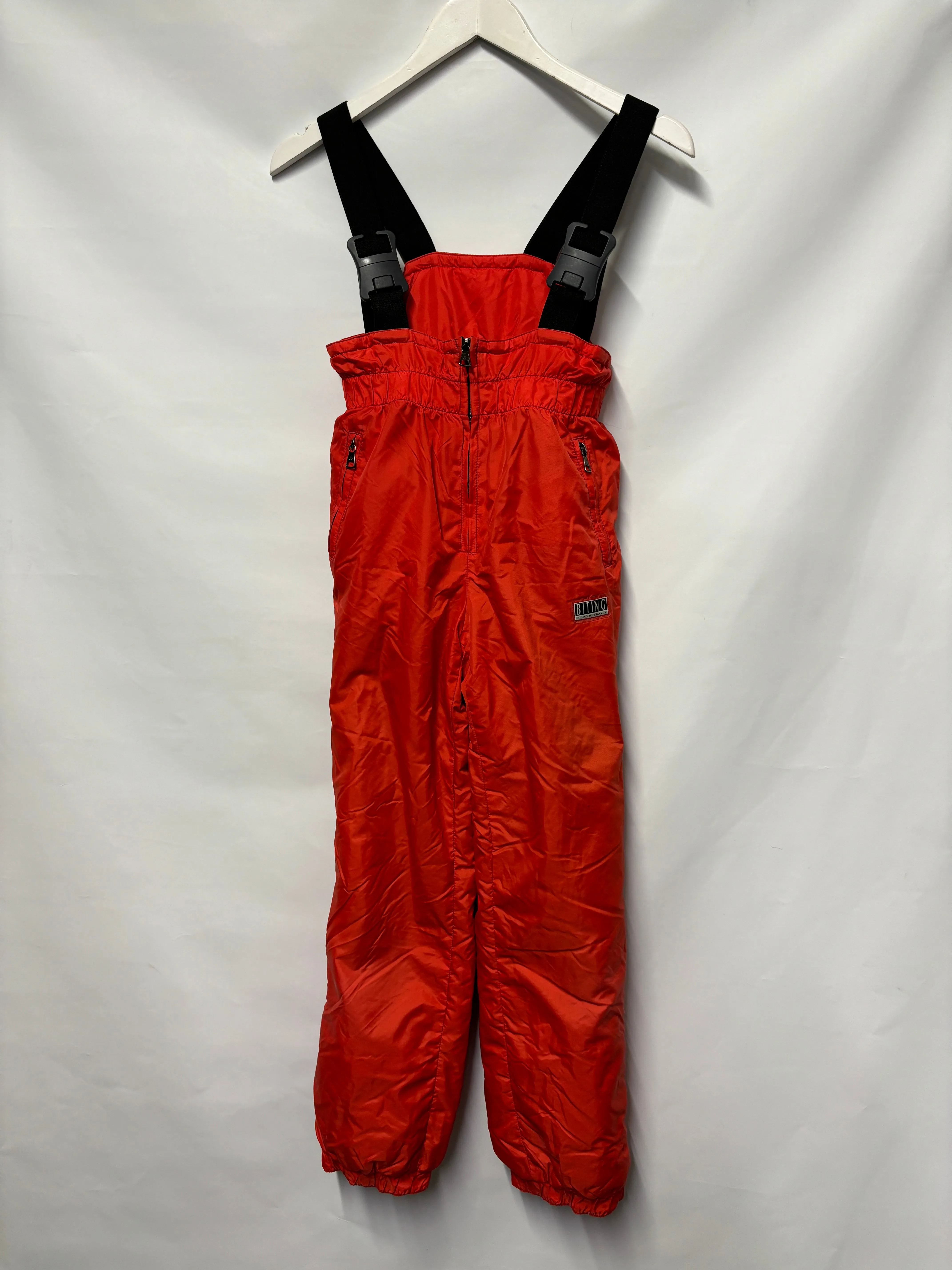 Biting Red Insulated Ski Salopettes 8