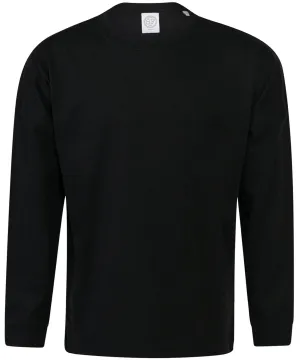 Black - Kids drop shoulder slogan top