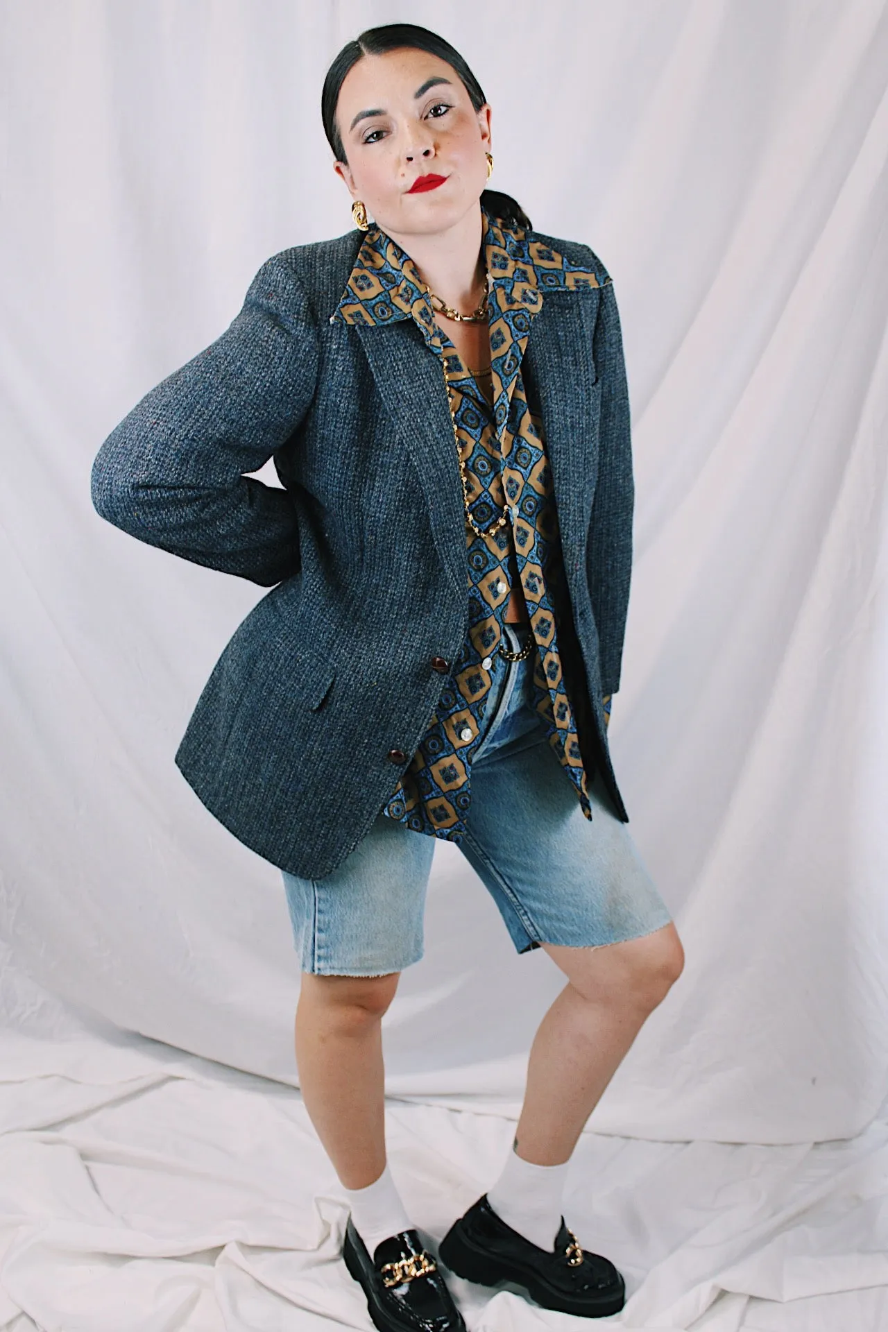 Blue Wool Blazer