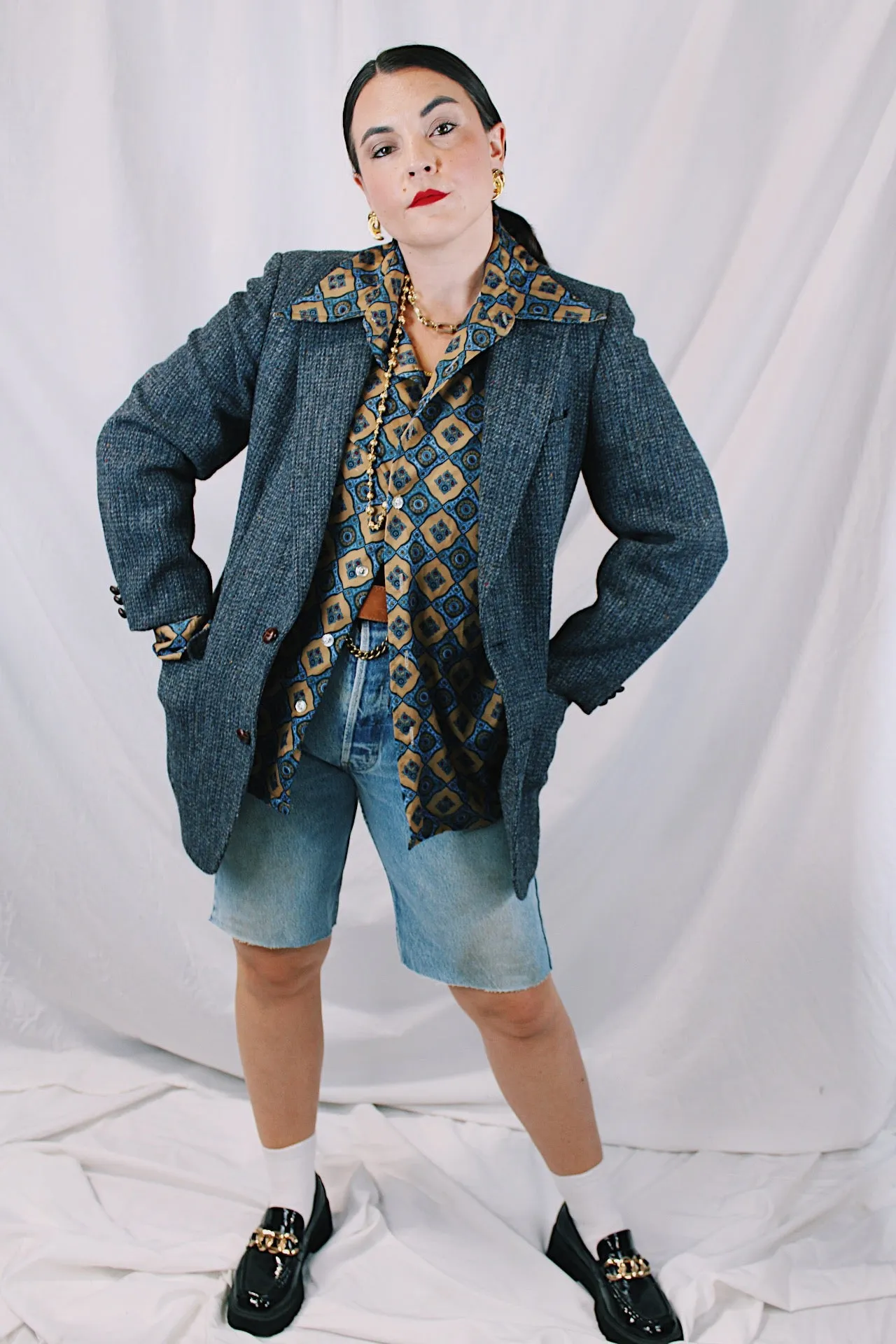 Blue Wool Blazer