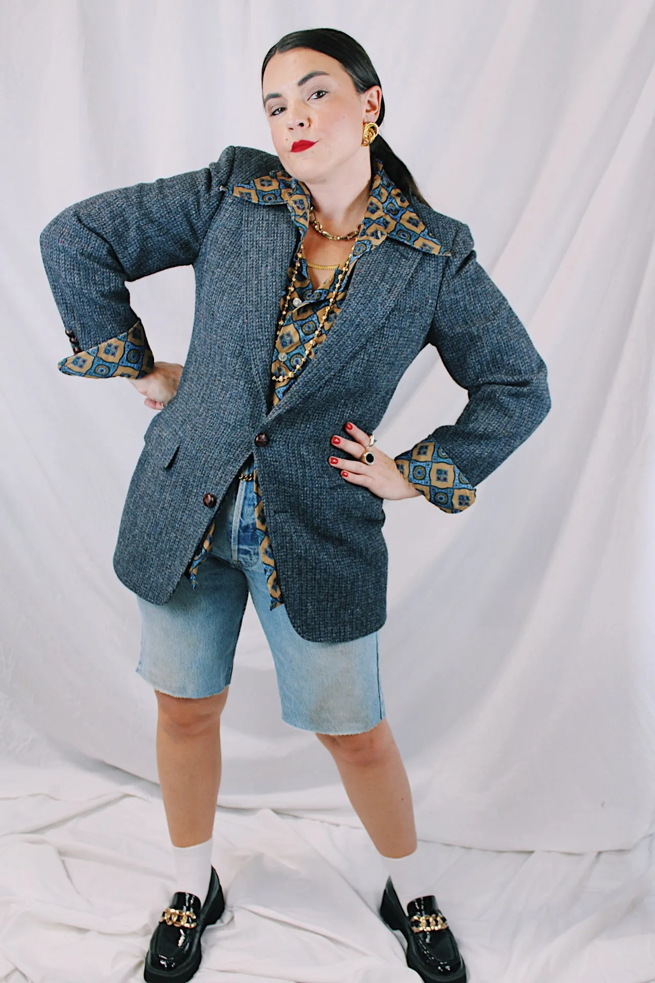 Blue Wool Blazer