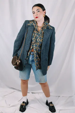 Blue Wool Blazer
