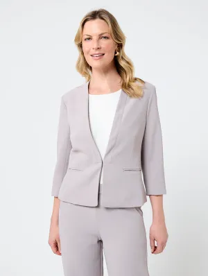 Crepe Luxe Cropped Jacket