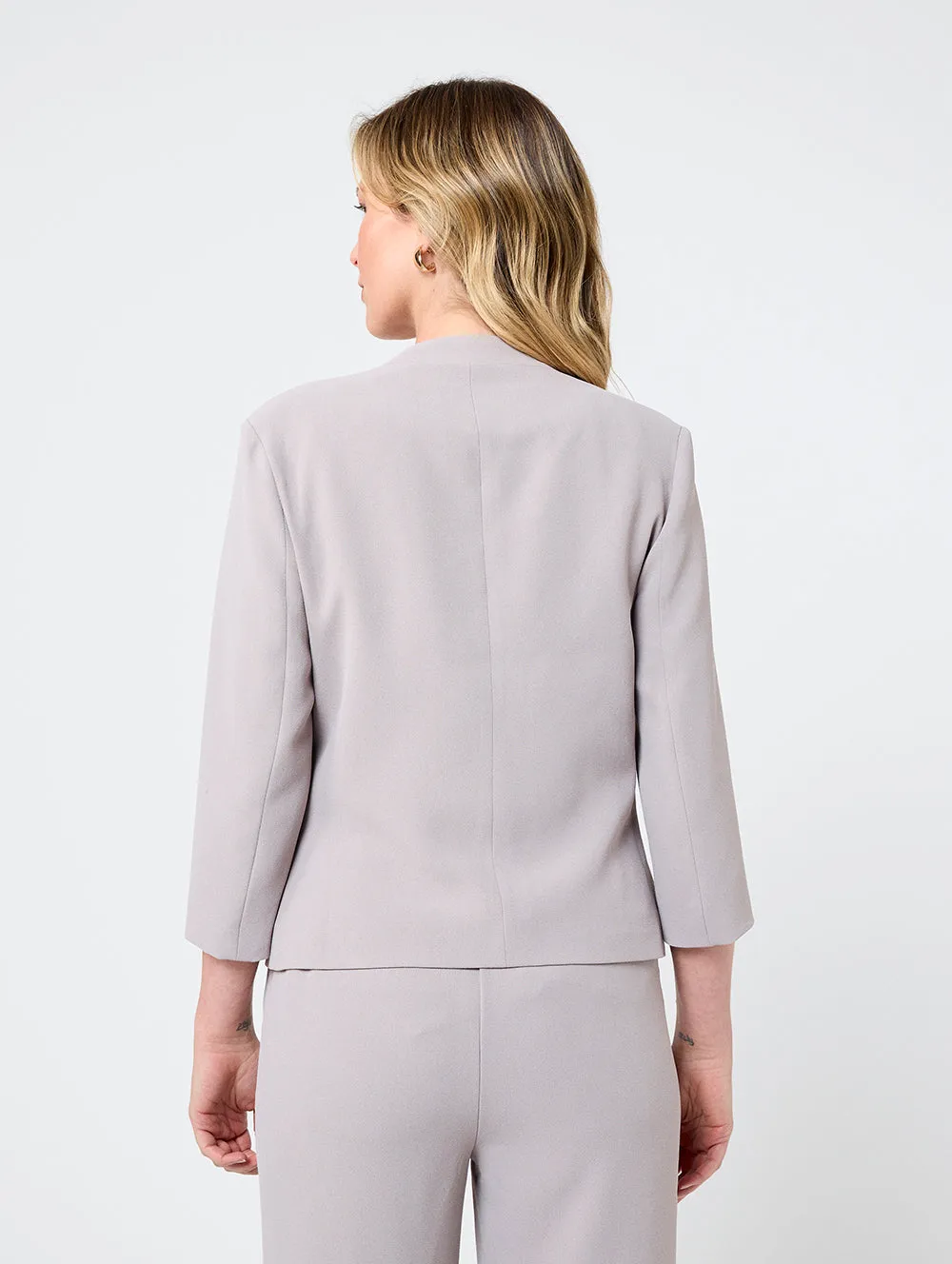 Crepe Luxe Cropped Jacket