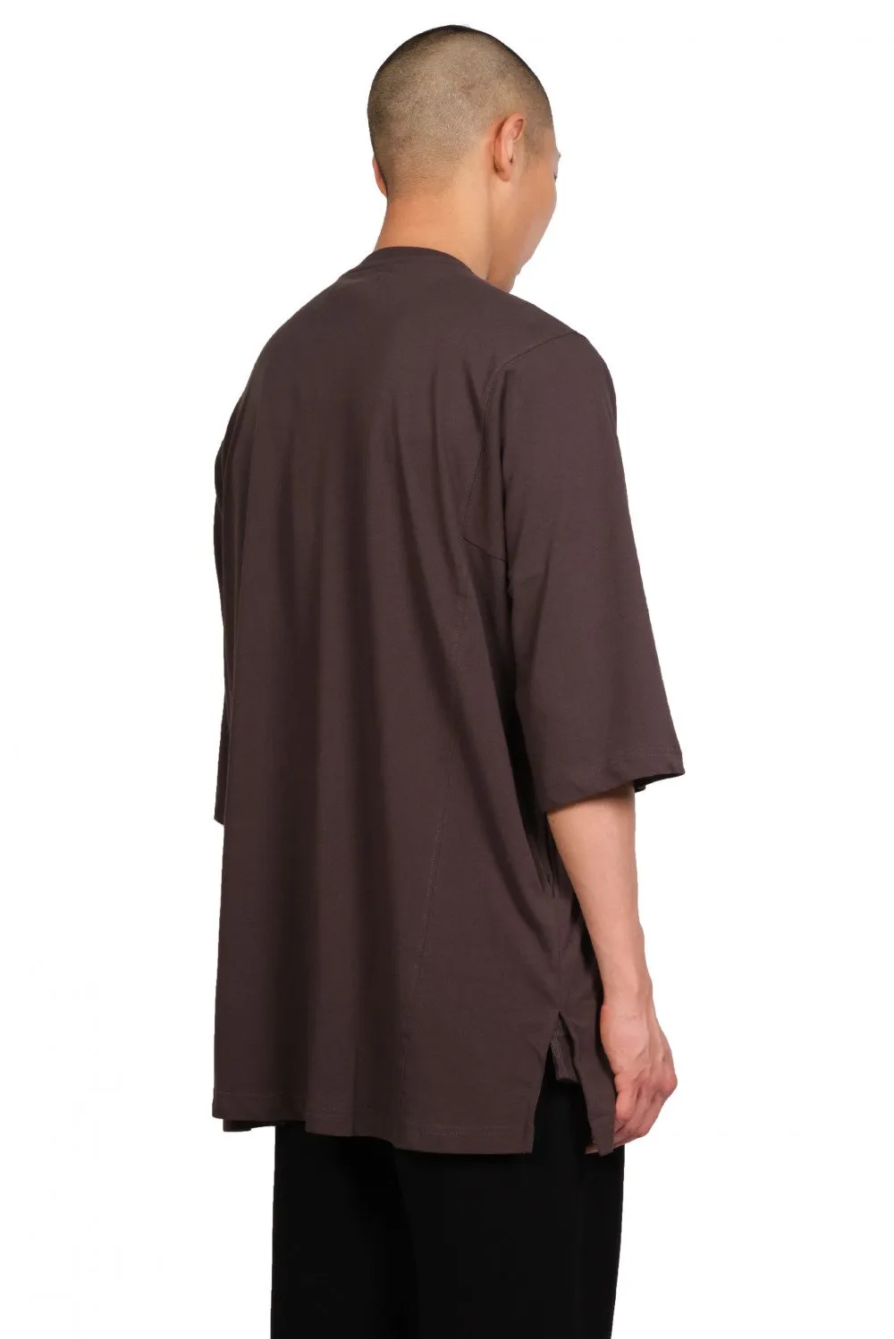 Dark Grey Pocketed Long T-shirt