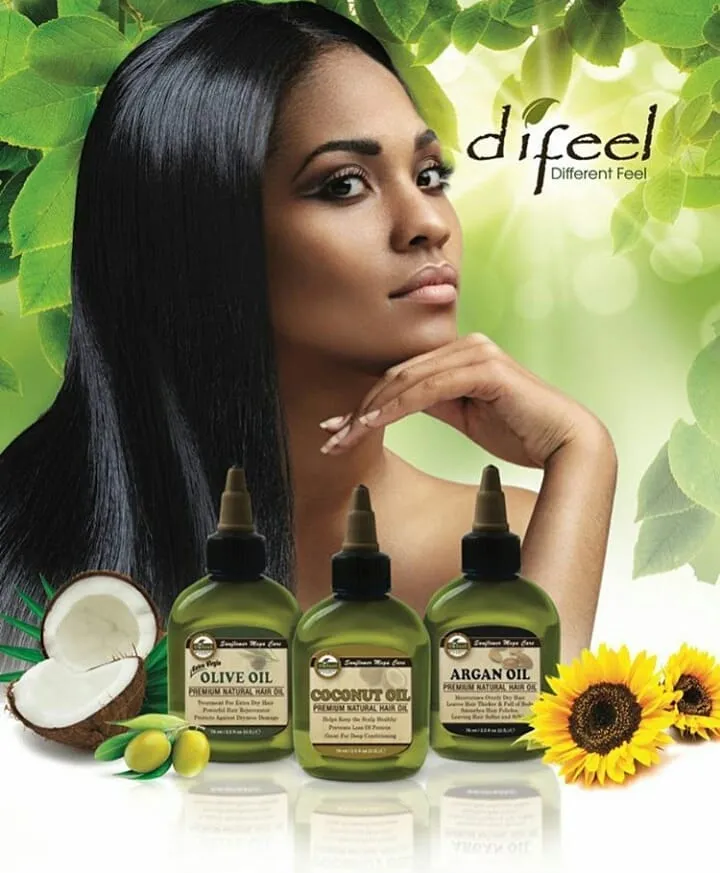 Difeel 99% Natural Hair Care Solutions Hydrate Hair Oil 7.1 oz. (PACK OF 4)