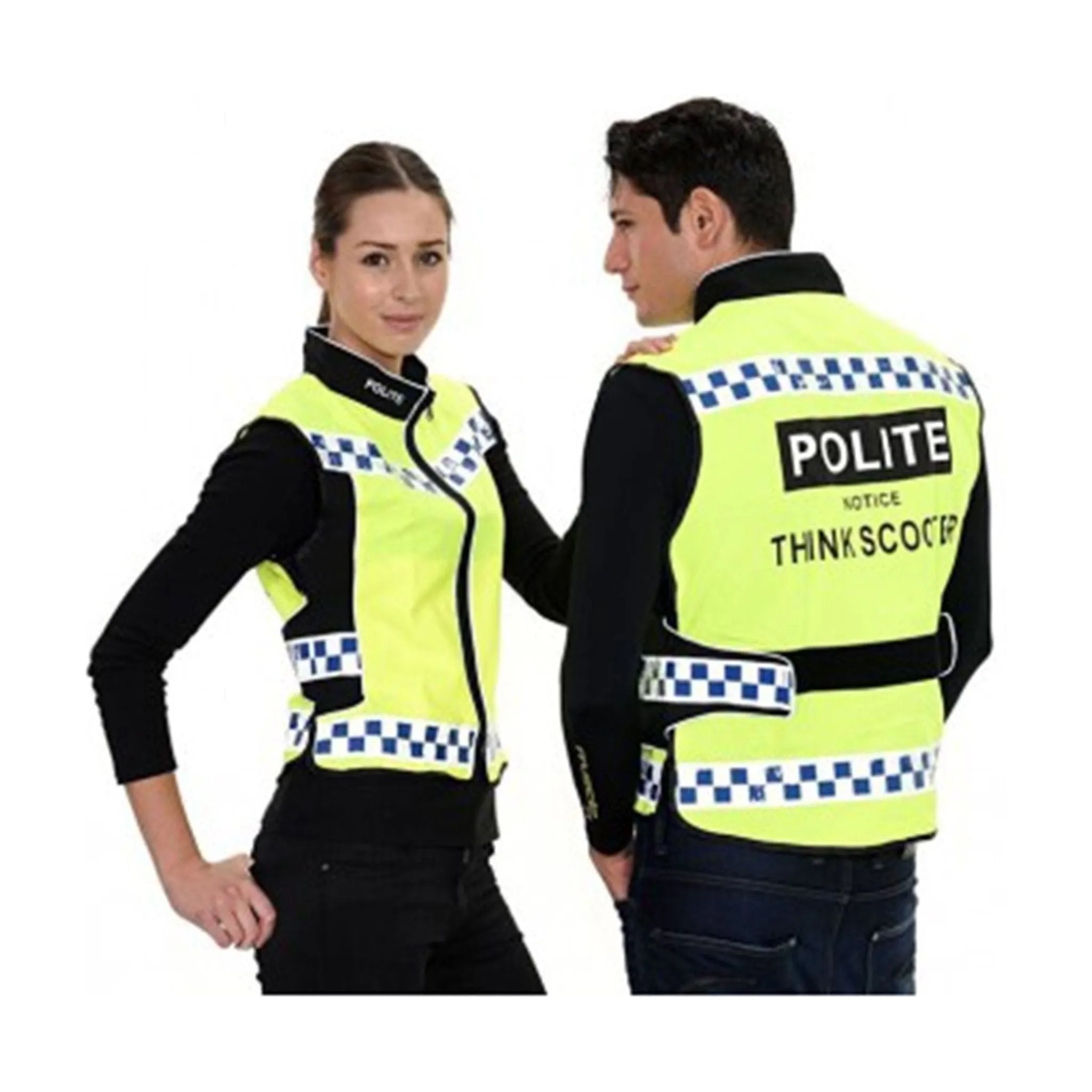 Equisafety POLITE Think Scooter Hi Vis Waistcoat YELLOW
