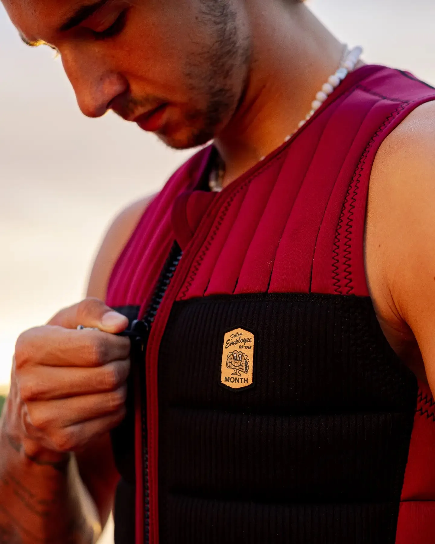 Follow Employee of the Month Impact Vest - Black/Maroon