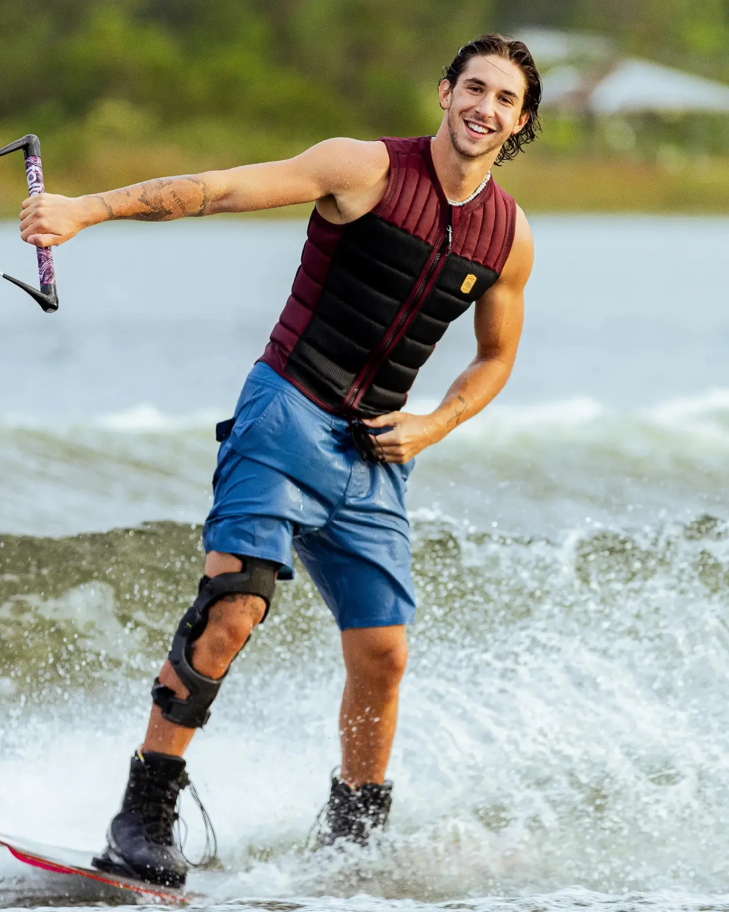 Follow Employee of the Month Impact Vest - Black/Maroon