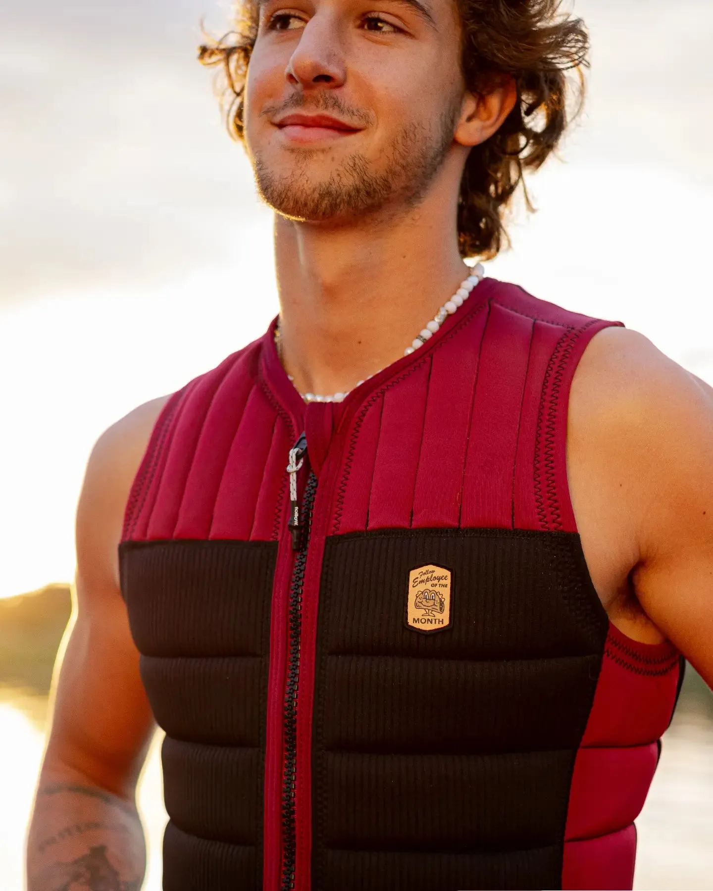 Follow Employee of the Month Impact Vest - Black/Maroon