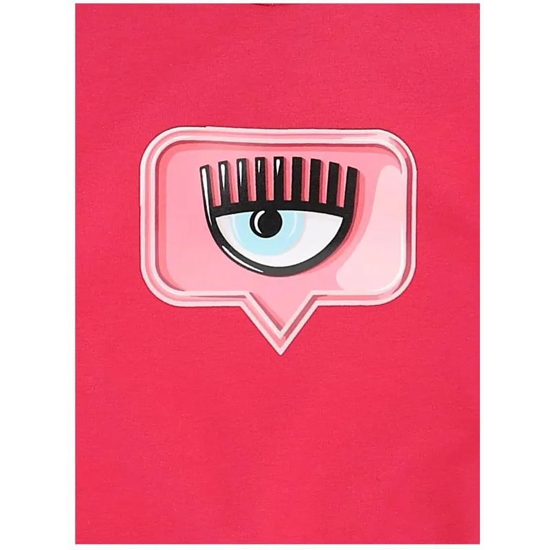 Girls Fuchsia Pink 'Eye' Hoodie