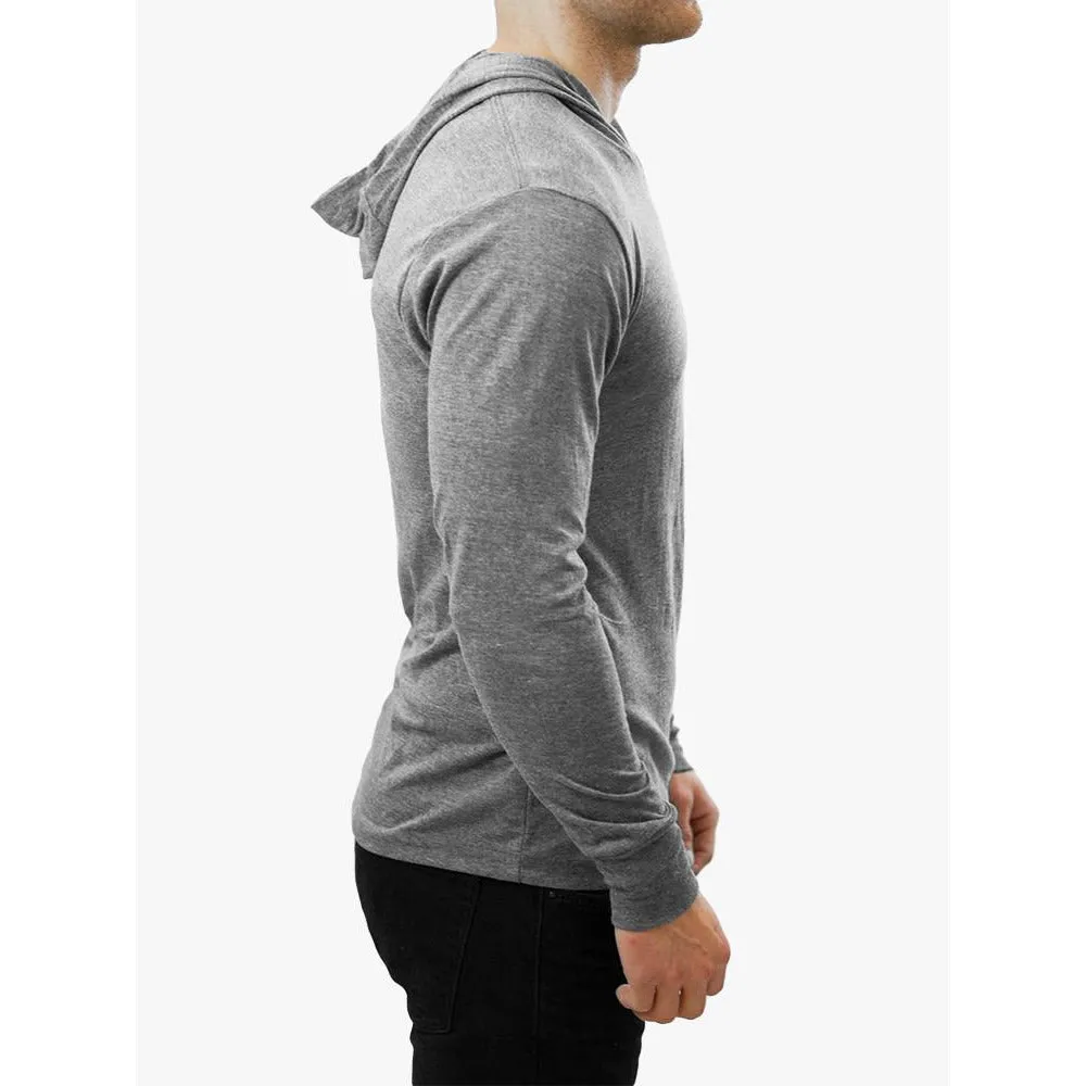 GO ALL DAY Lightweight TriBlend Hoodie (Grey)