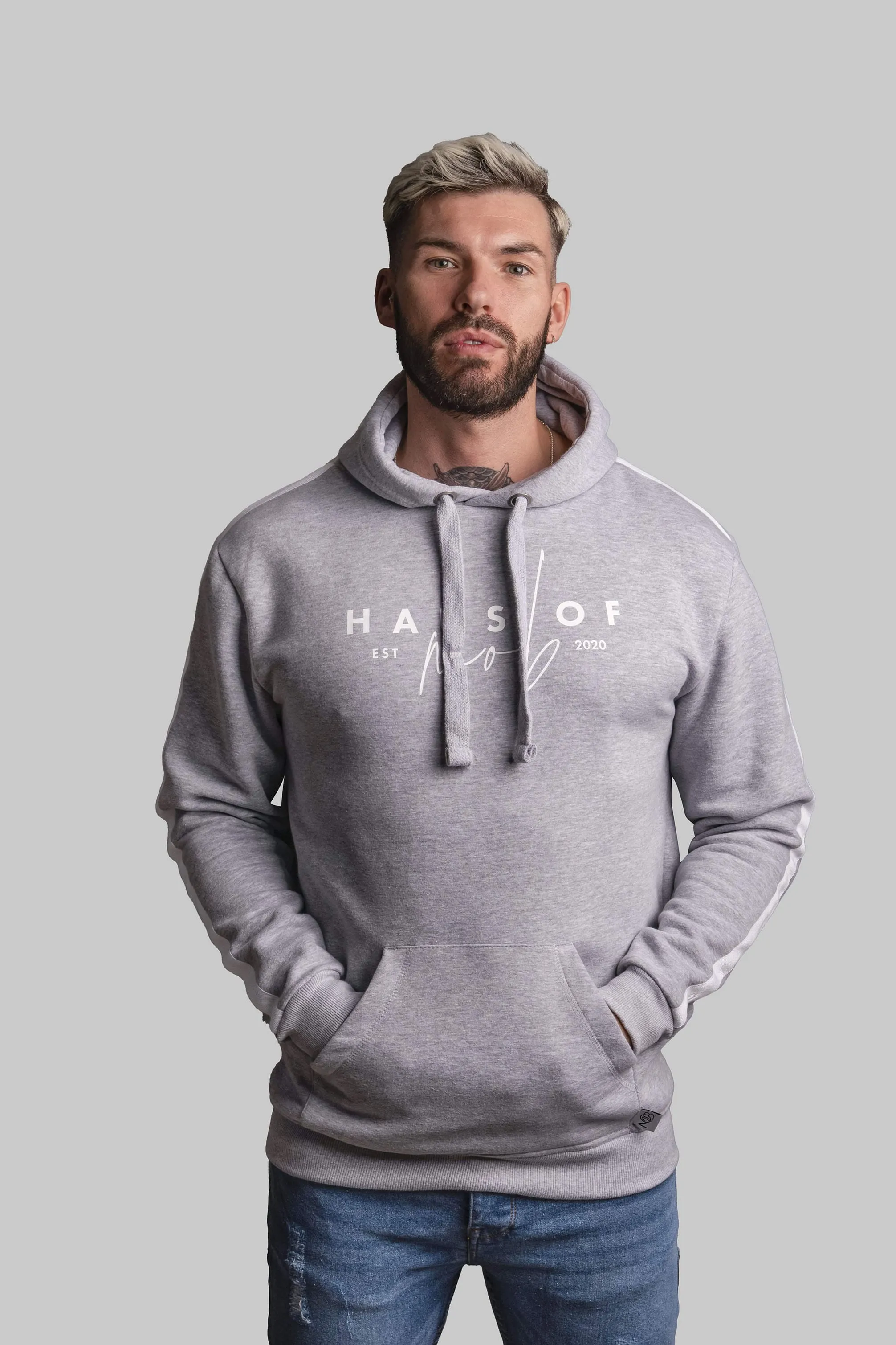 HOUS OF MOB Grey Hoodie EST 2020