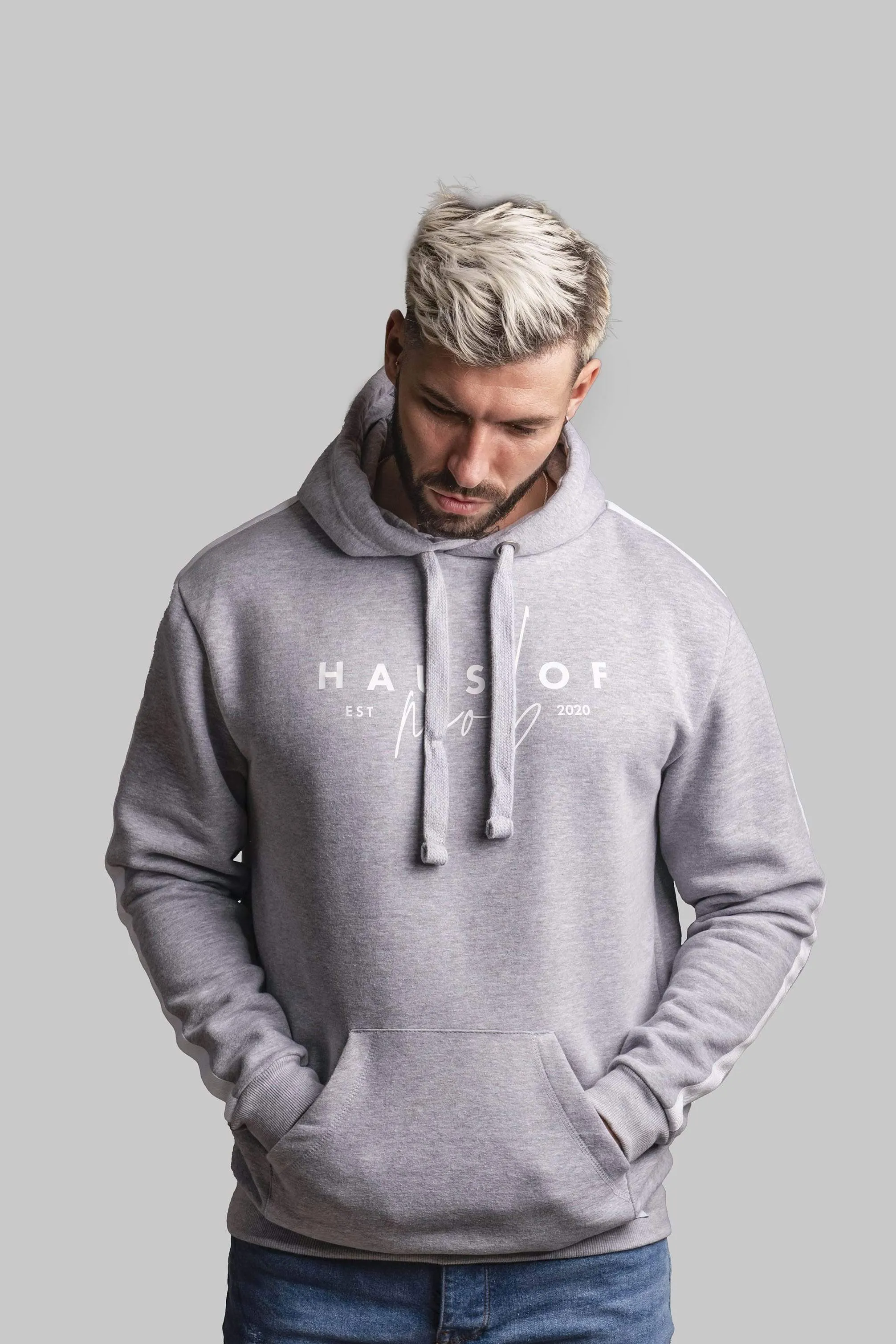 HOUS OF MOB Grey Hoodie EST 2020