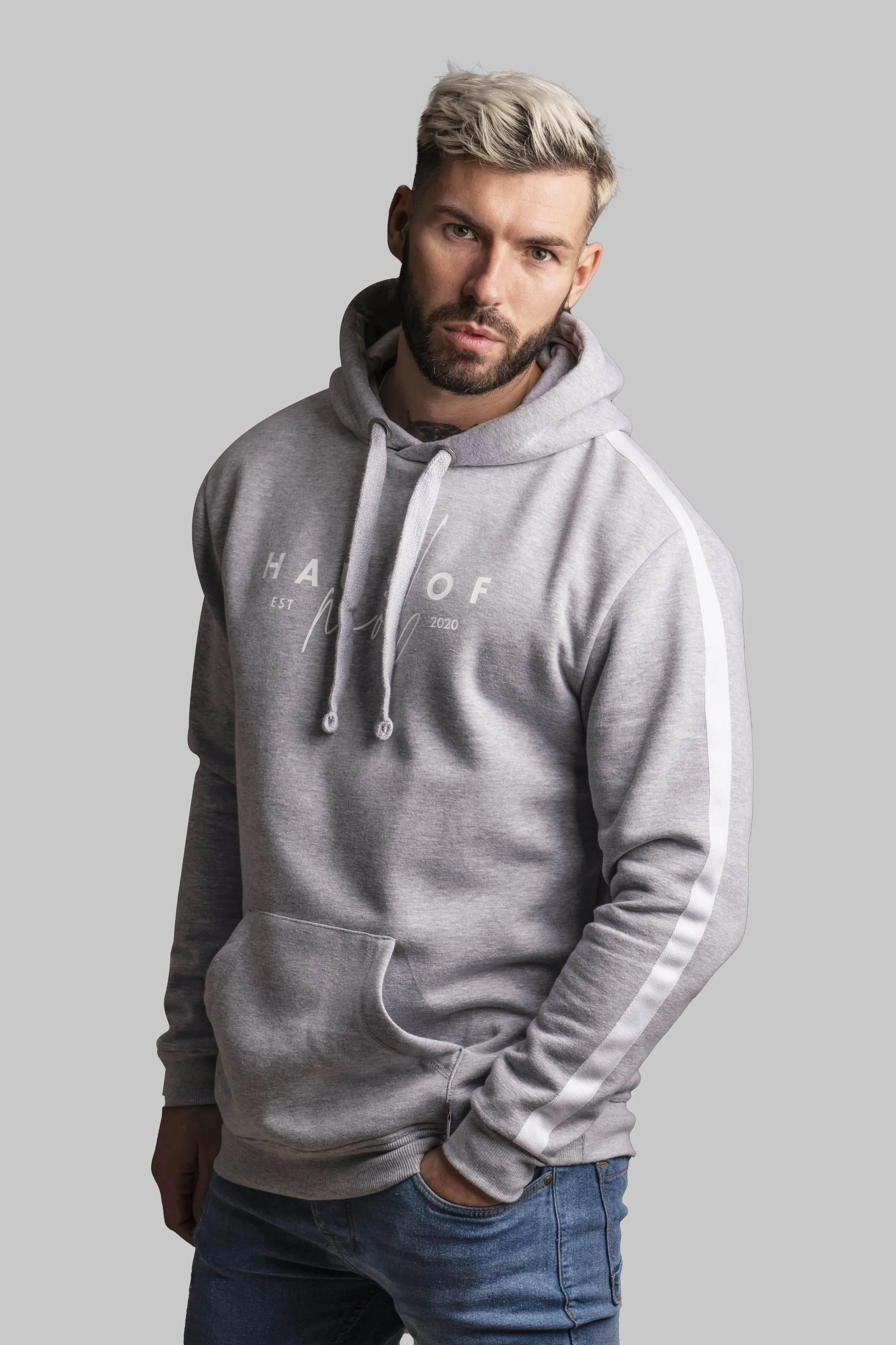 HOUS OF MOB Grey Hoodie EST 2020