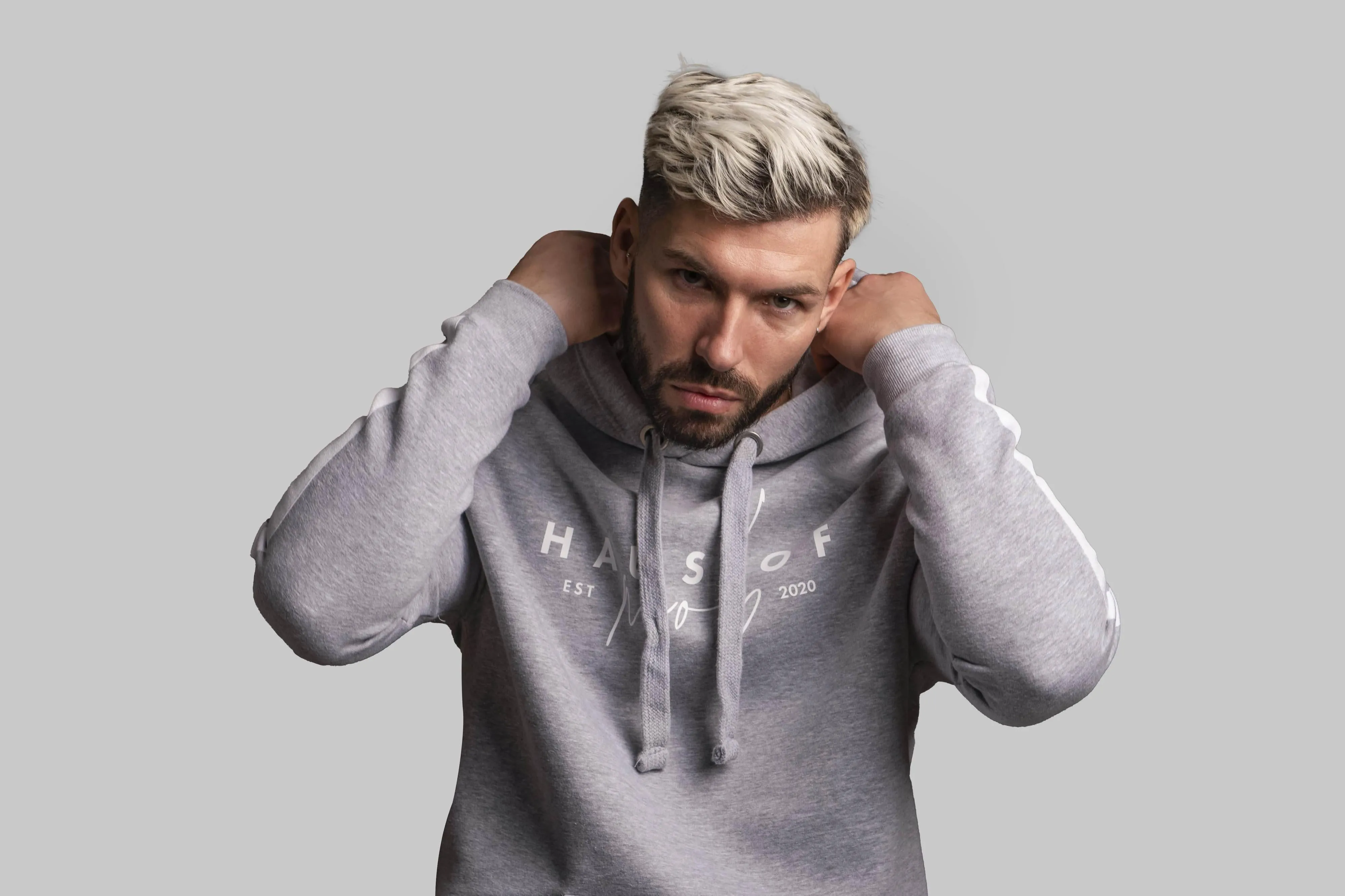 HOUS OF MOB Grey Hoodie EST 2020