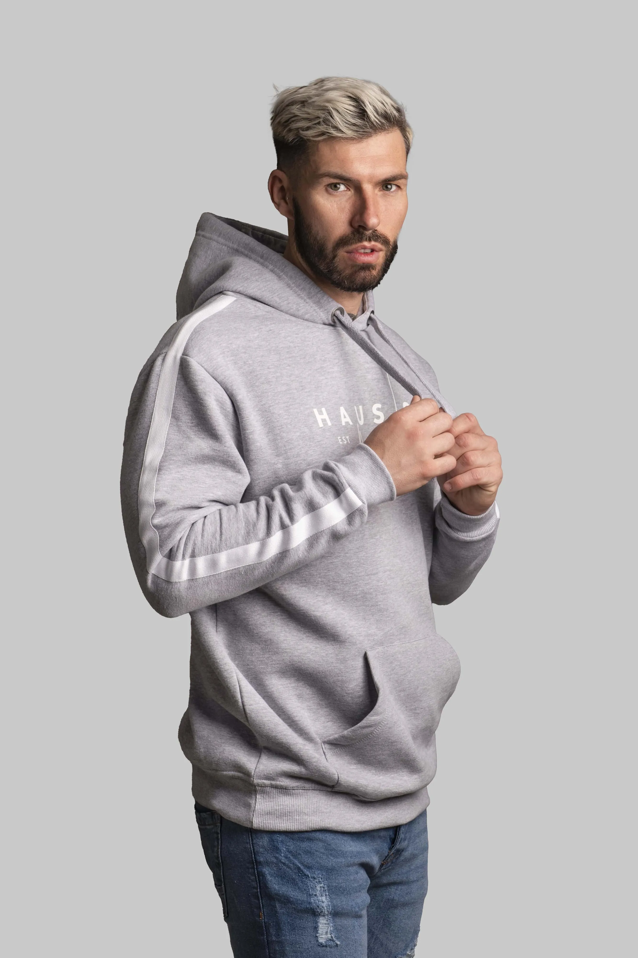 HOUS OF MOB Grey Hoodie EST 2020