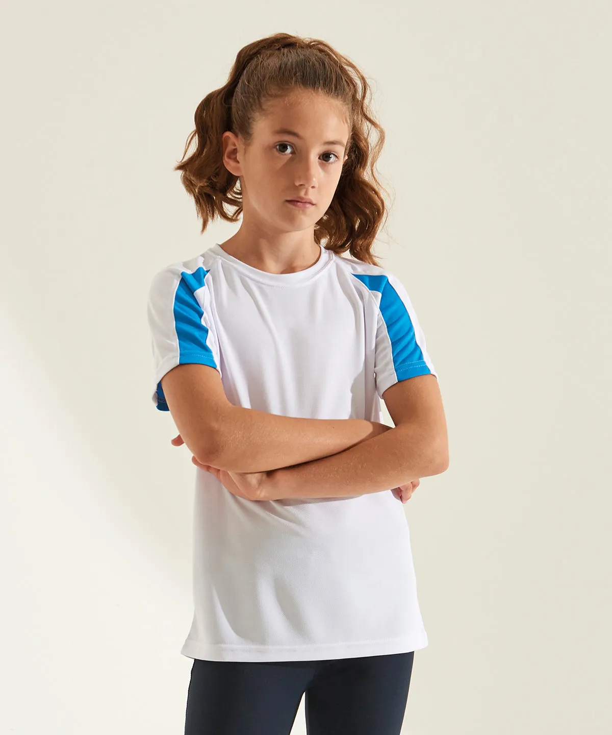 Jet Black/Fire Red - Kids contrast cool T