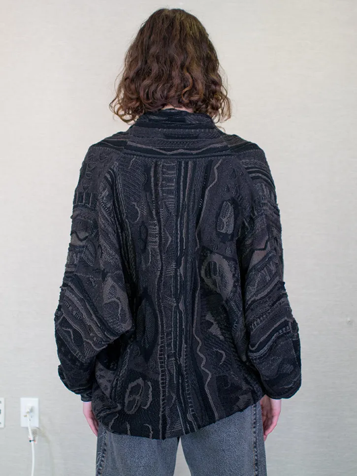 Kapital 7G Boro Gaudy Cardigan, Black