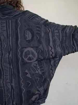 Kapital 7G Boro Gaudy Cardigan, Black