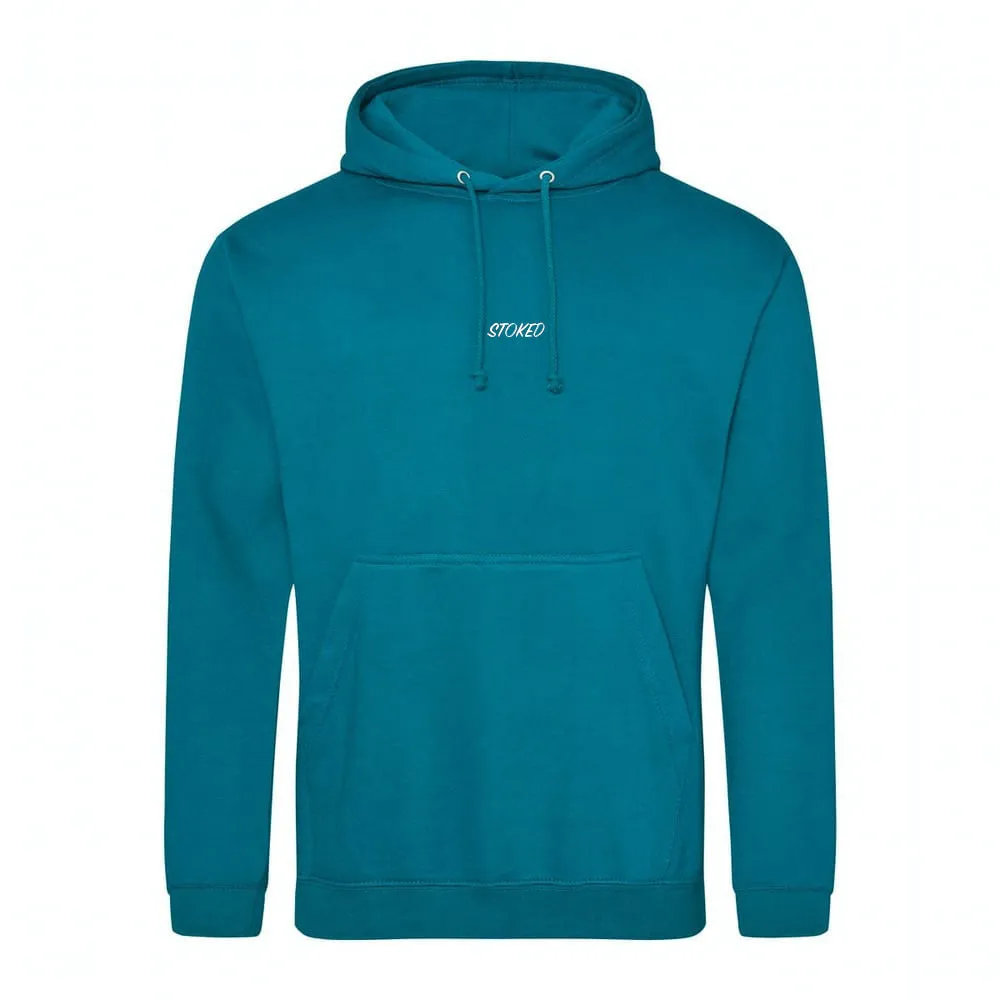 Lightweight Script Hoodie Jade