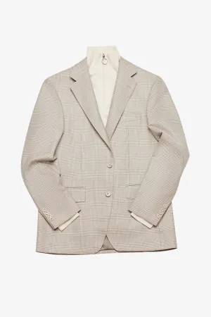 Marcus - Beige tonal check