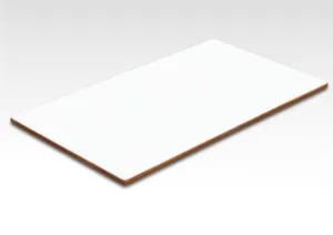 Marine grade Plywood covered with White Formica Table Top 66 x 112 cm S66112FT