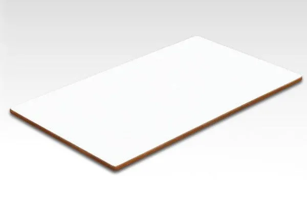 Marine grade Plywood covered with White Formica Table Top 66 x 112 cm S66112FT