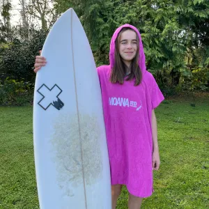 Moana Rd Towel Hoodie - Pink