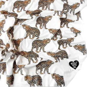 Organic Swaddle Blanket Leopard