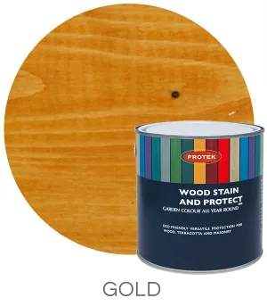 Protek Woodstain & Protect Gold 1ltr