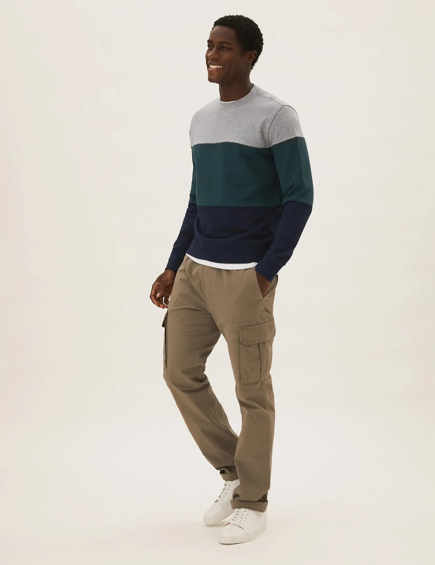 Pure Cotton Colour Sweatshirt