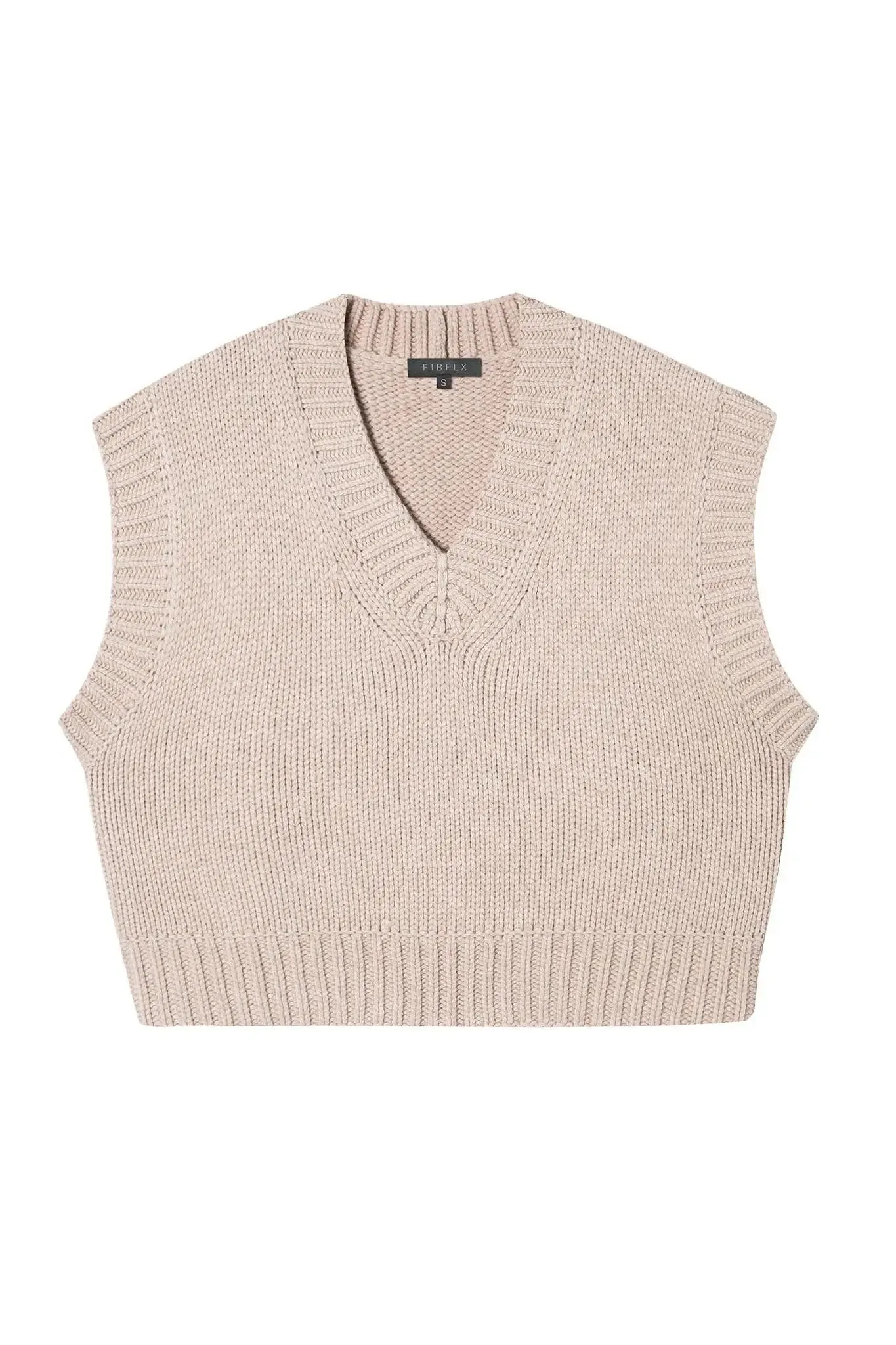 Ribbed Edge Sweater Vest