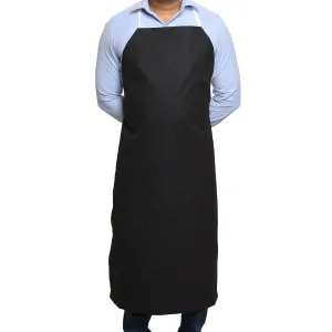 Rubber Vinyl Apron, Large (27"W x 42"L) - Black