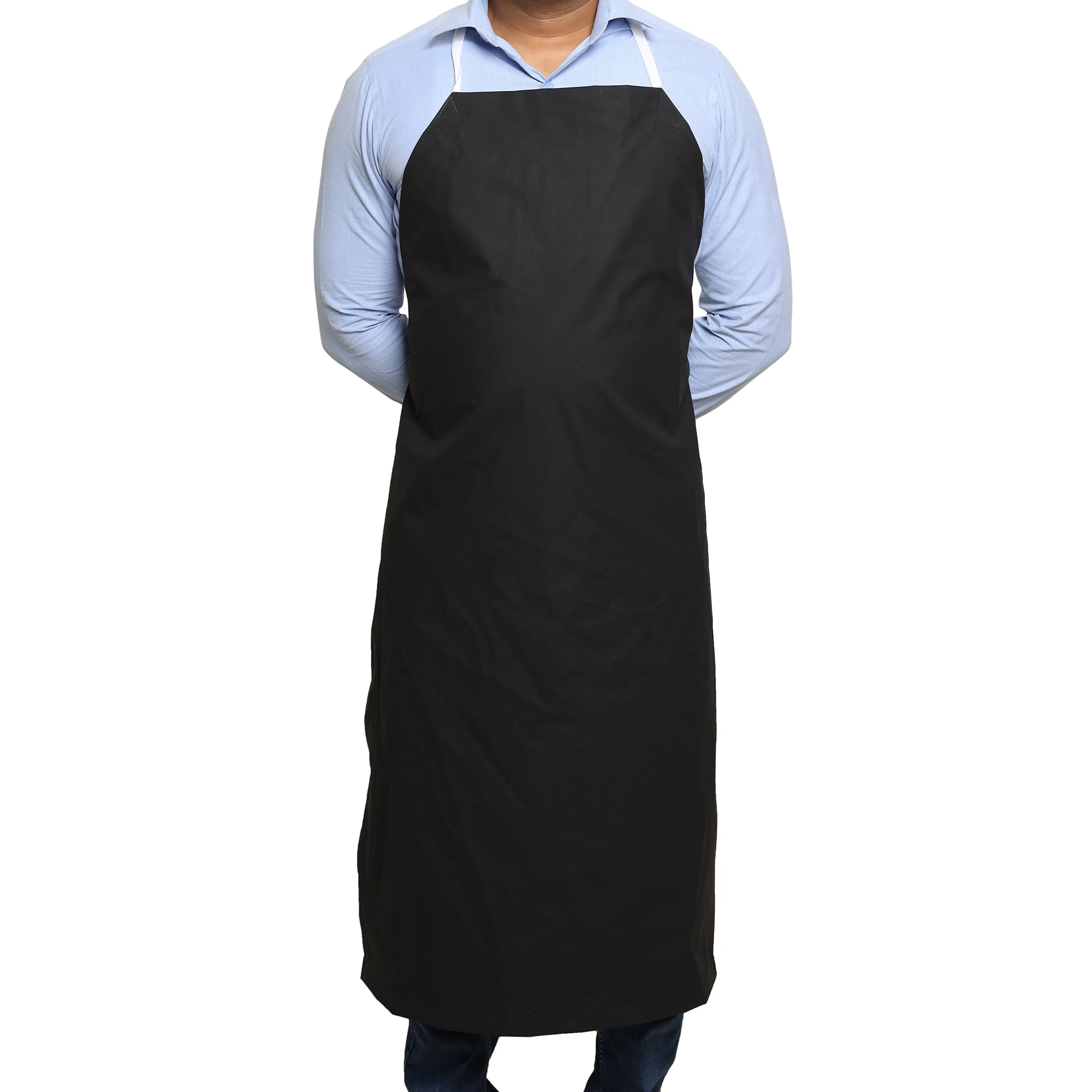 Rubber Vinyl Apron, Large (27"W x 42"L) - Black