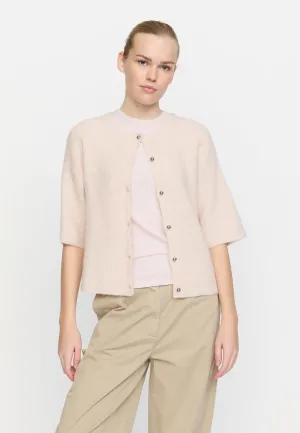 SRHema SS Cardigan knit - Hushed violet melange