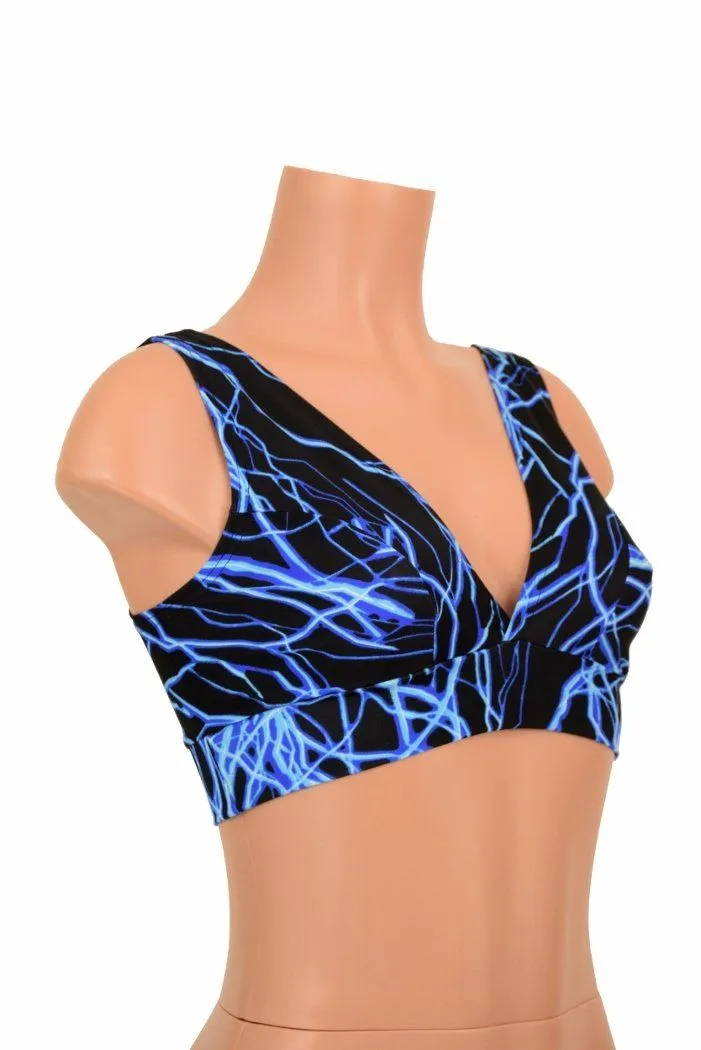 Starlette Bralette in Blue Lightning