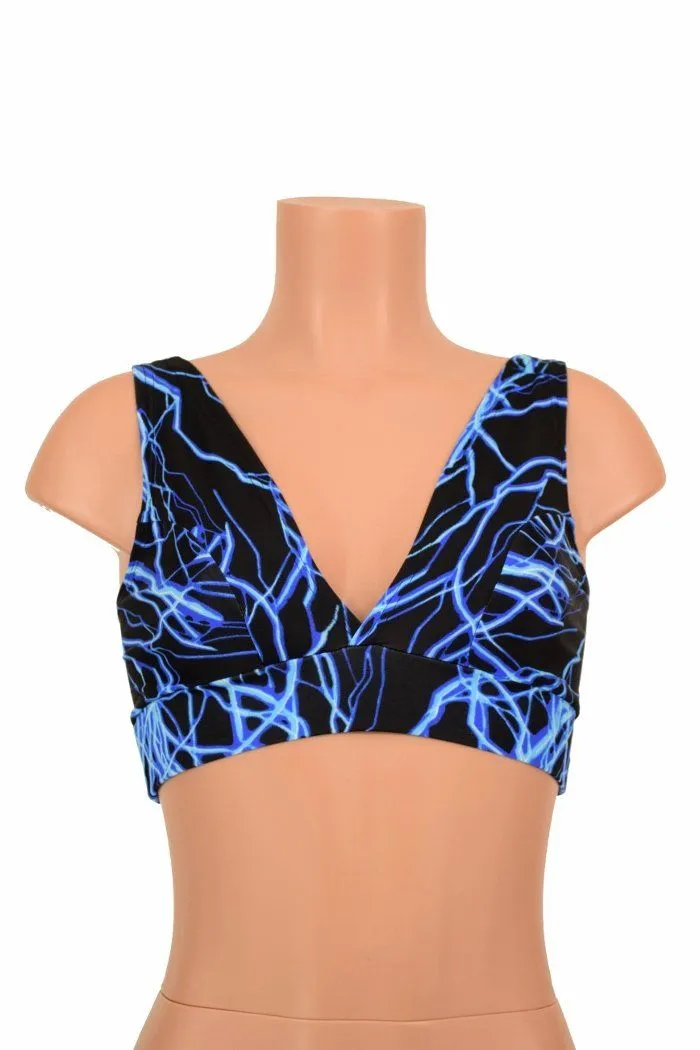 Starlette Bralette in Blue Lightning