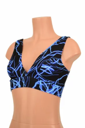 Starlette Bralette in Blue Lightning