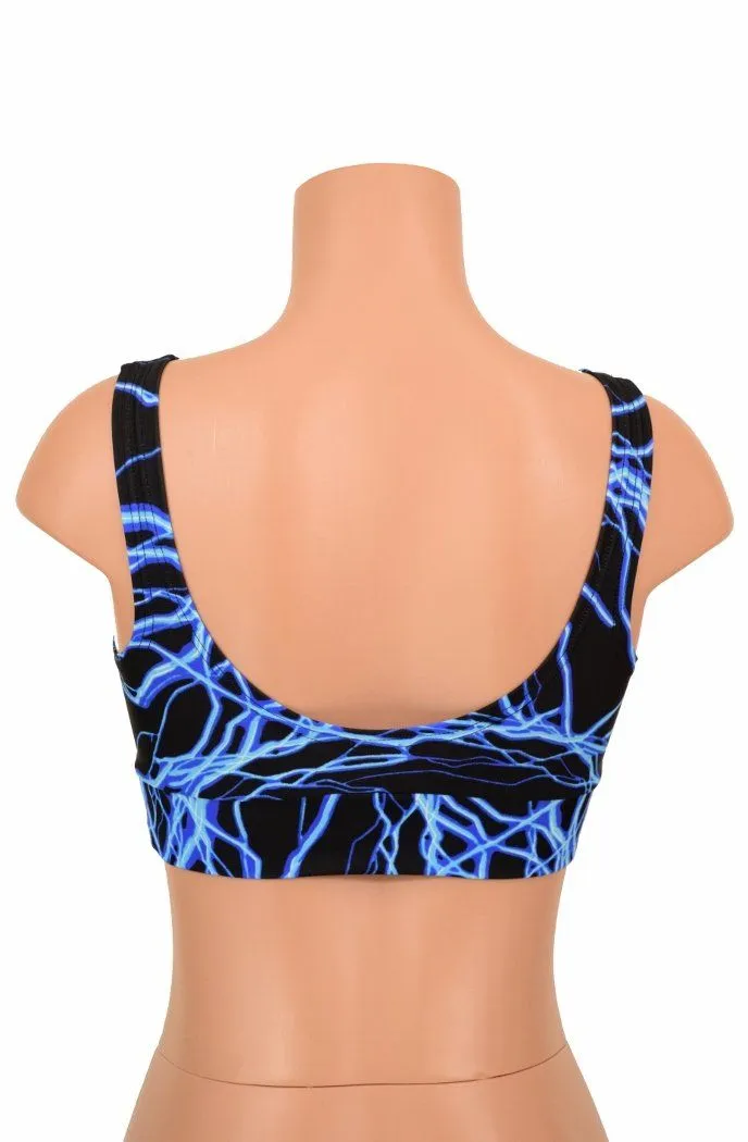 Starlette Bralette in Blue Lightning
