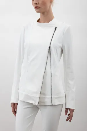 Tech Stretch Moto Jacket with Waist Drawstrings - VERACRUZ