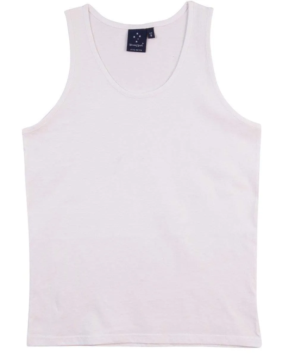 Winning Spirit Men's Trainer's Cotton Singlet Ts18