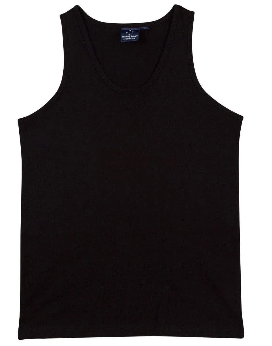 Winning Spirit Men's Trainer's Cotton Singlet Ts18