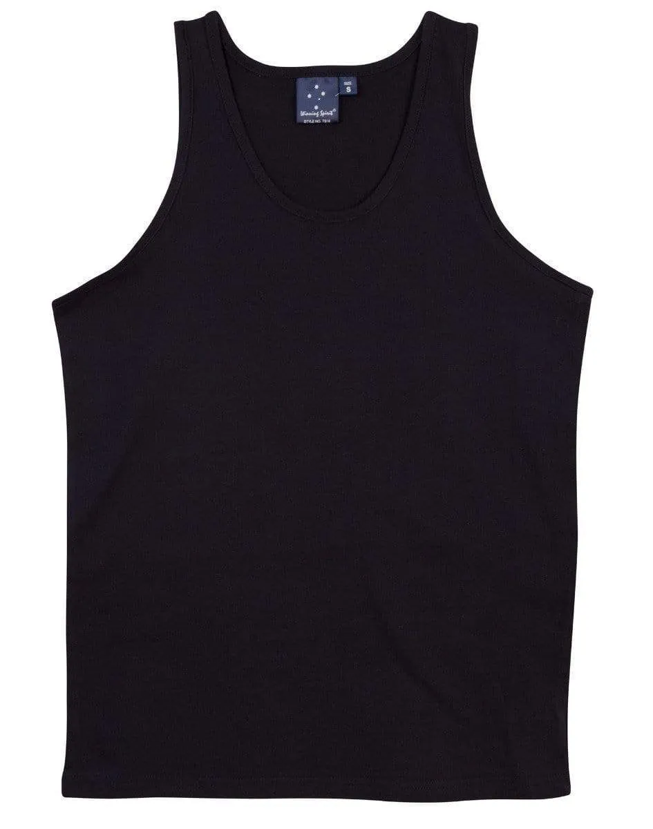 Winning Spirit Men's Trainer's Cotton Singlet Ts18