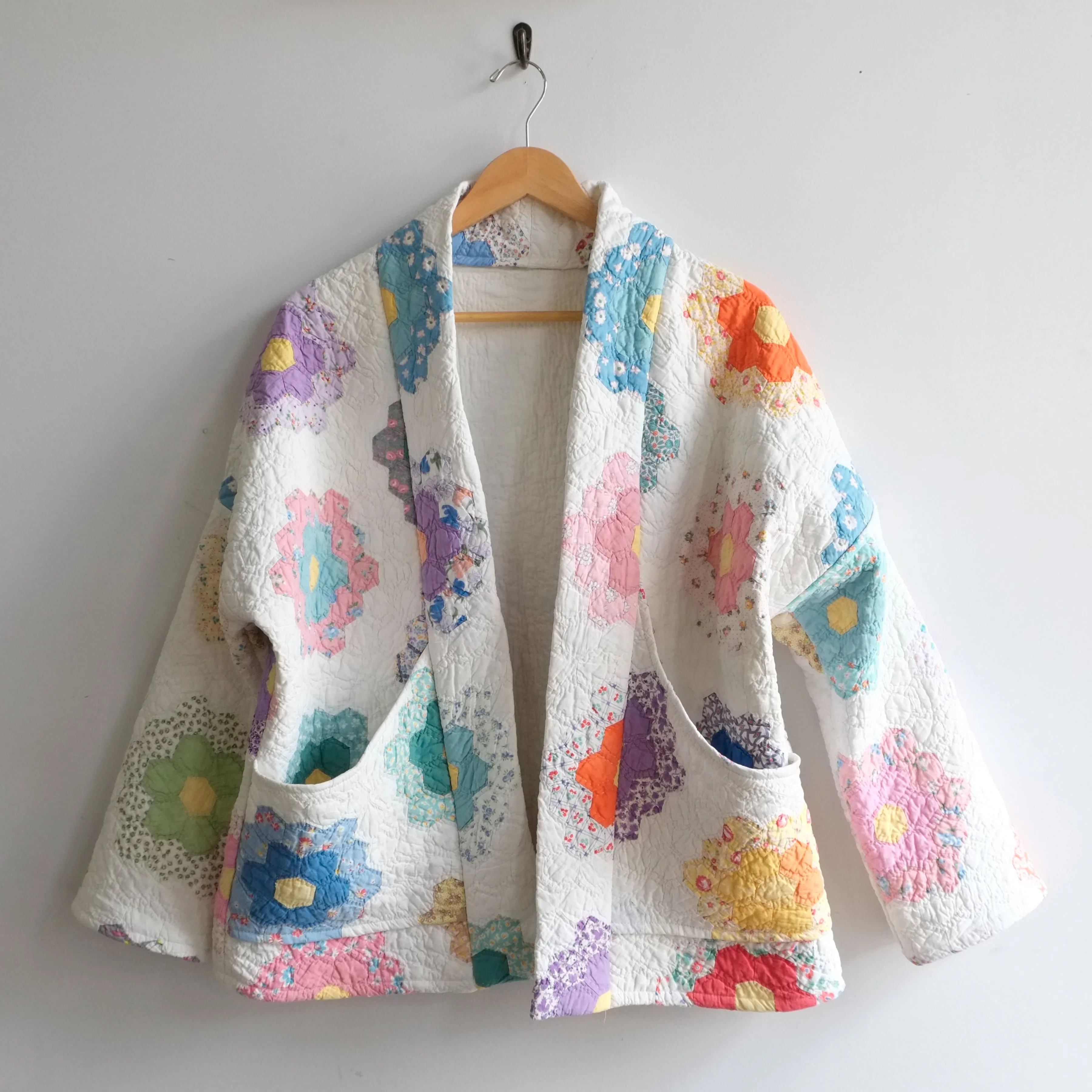 XS White Grandmother's Garden Faith Jacket LM003